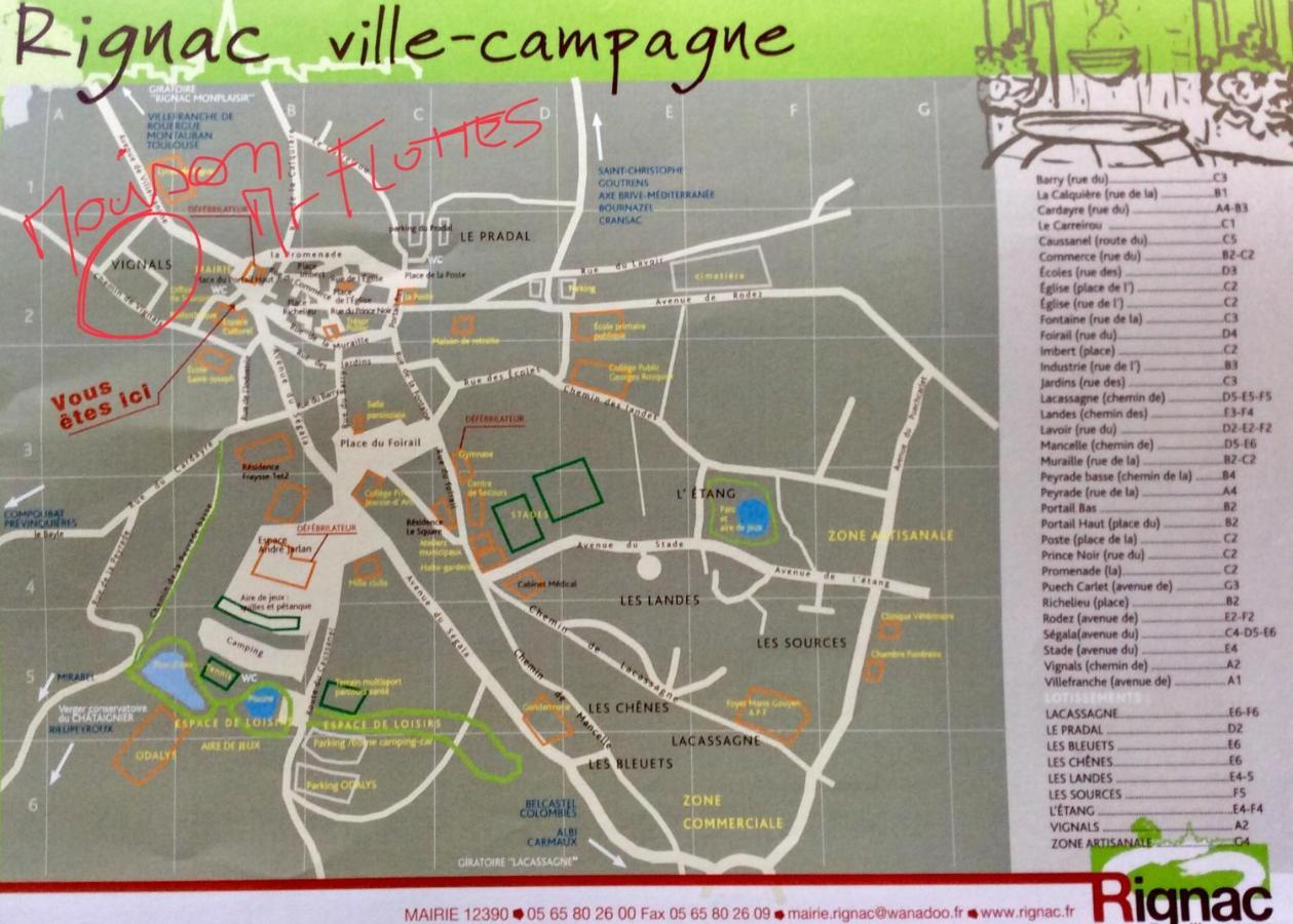 Chambre Independante + Sanitaire Pres Centre Ville Rignac  外观 照片